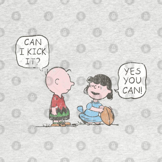 yes you can kick // retro art by crayonKids
